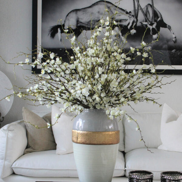 'Goddess' Vase with Cherry Blossom Branches